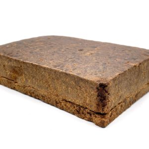 Diamond Hash - Concentrate - Brick displayed in front of a white background