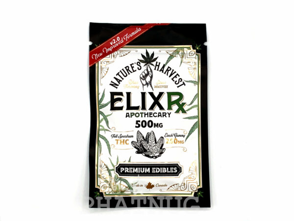 Nature's Harvest - Elixr Gummies - 500mg THC