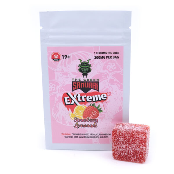 The Green Samurai Extreme Gummy - Strawberry Lemonade - 300mg THC