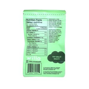 Willo THC Gummies - Lovely Lime - 200mg THC - Info