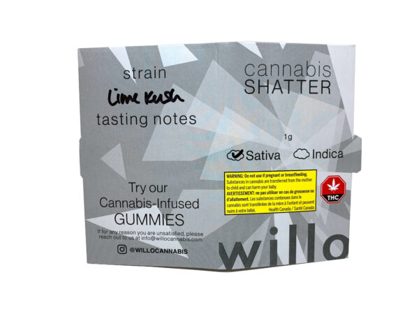 Willo Cannabis Shatter - Lime Kush - Concentrates - 1g