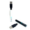Zen - 510 Thread Vape Battery - Rechargable USB - Black & White