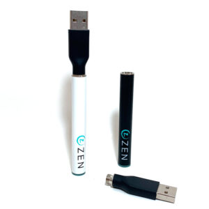 Zen - 510 Thread Vape Battery - Rechargable USB - Black & White